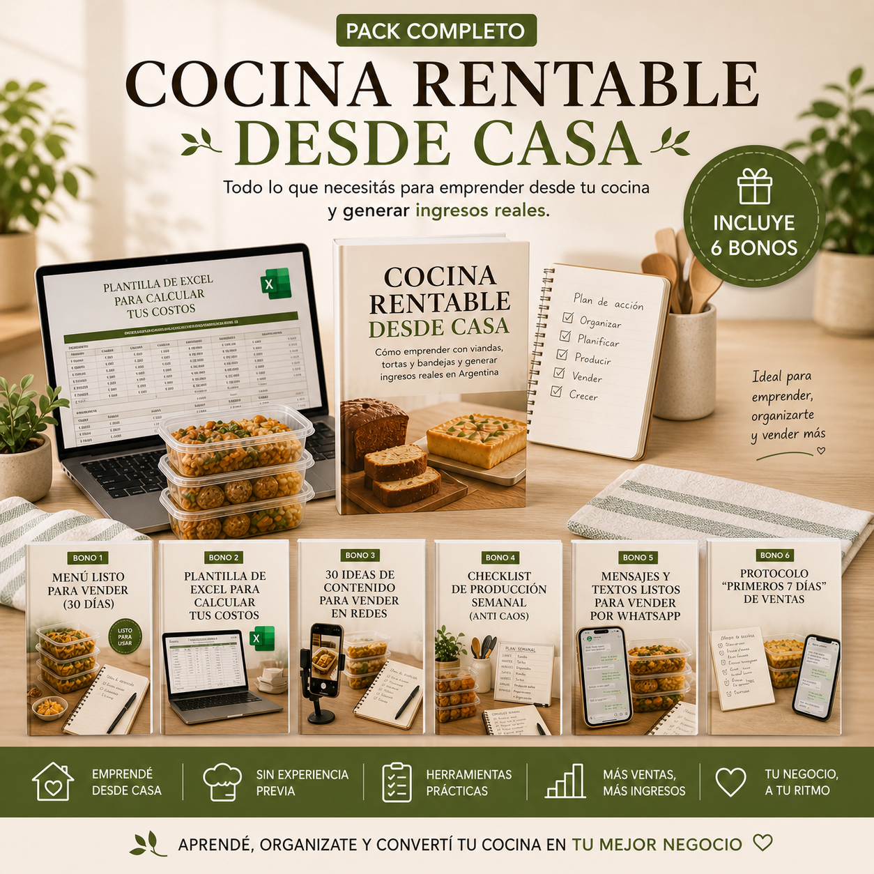 Cocina rentable desde casa